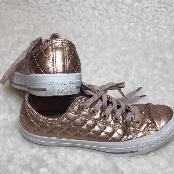Converse All Star rose gold shoes - Picture 3 of 6